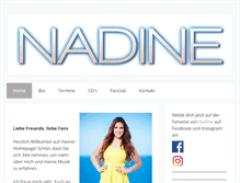 Tablet Screenshot of nadine-music.ch